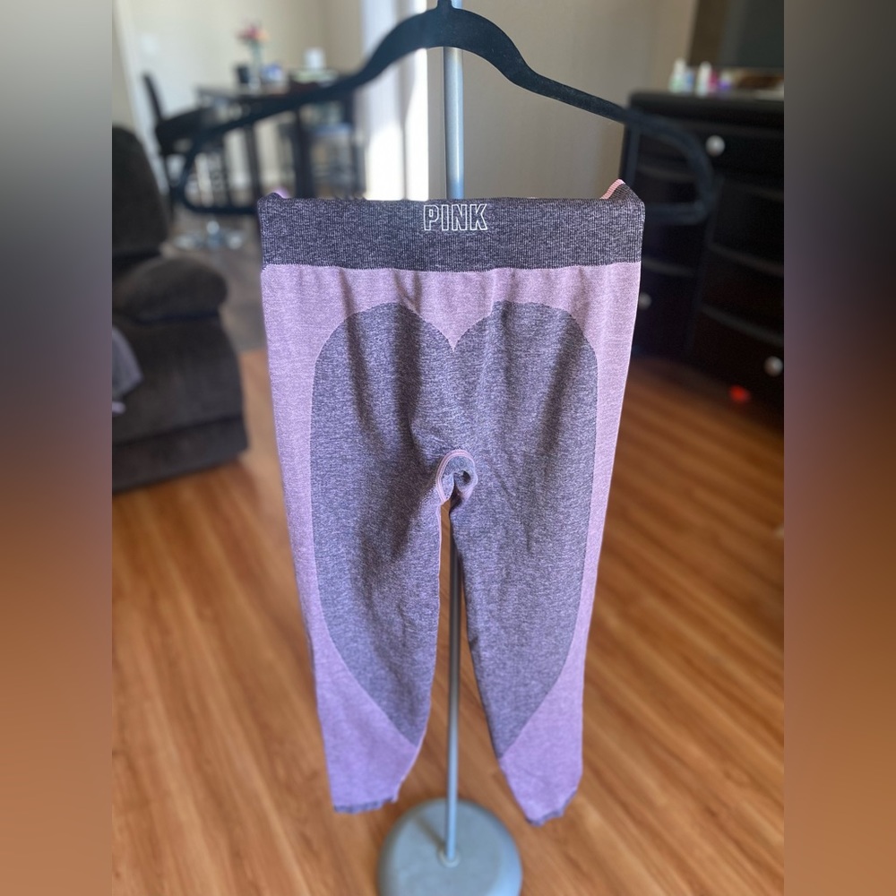 VS PINK high waisted leggings (pink/light purple color)